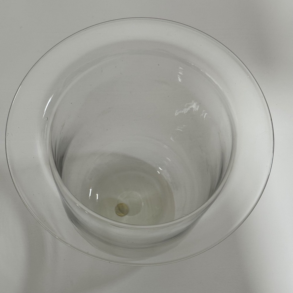 PartyLite Hurricane Glass Candle Holder Clear Flared Rim 10 Inch - Picture 4 of 6